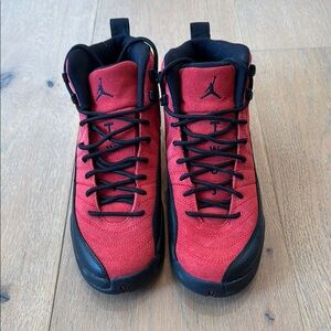 AIR JORDAN XII 12 RETRO 11.5 VARSITY RED FLU GAME PLAYOFF SUEDE TAXI
